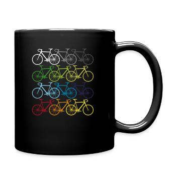 Bike shirt cycling cycling gift - Full Colour Mug - black - Right