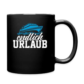 Urlaub – Shirt Meer Yaht Männerreise Geschenk - Tasse einfarbig - Schwarz - Rechts