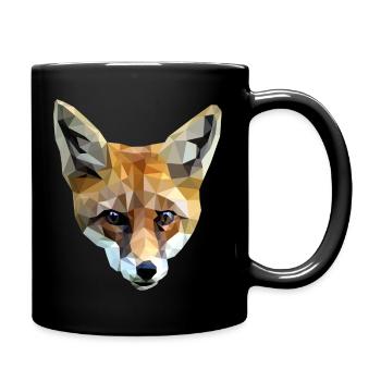 Fuchs - Tasse einfarbig - Schwarz - Rechts