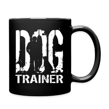 Chien dresseur école de chien - Mug uni - noir - Droite