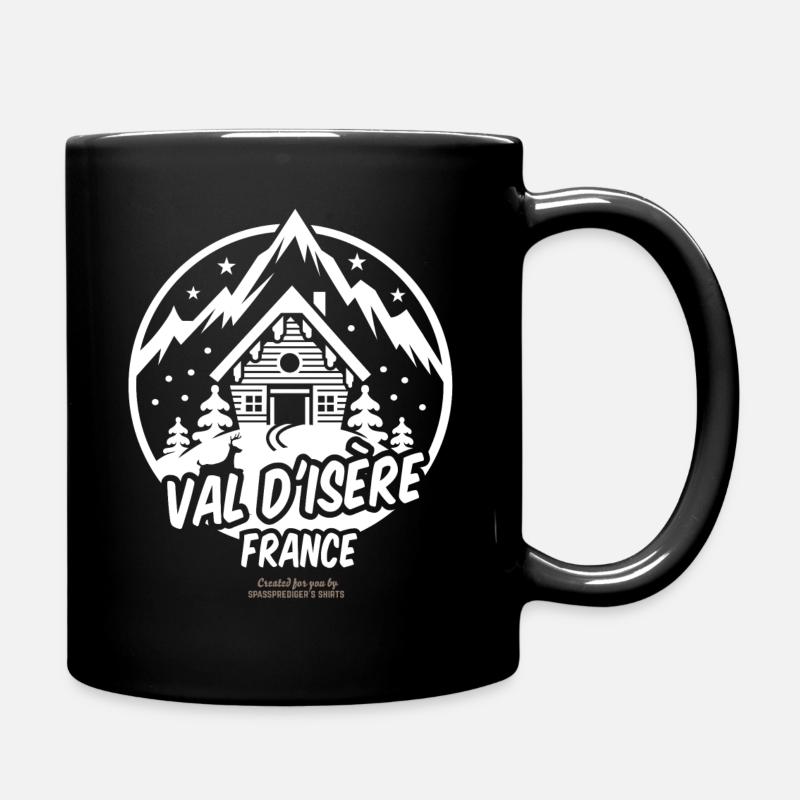 Val d'Isère - Tasse einfarbig - Schwarz