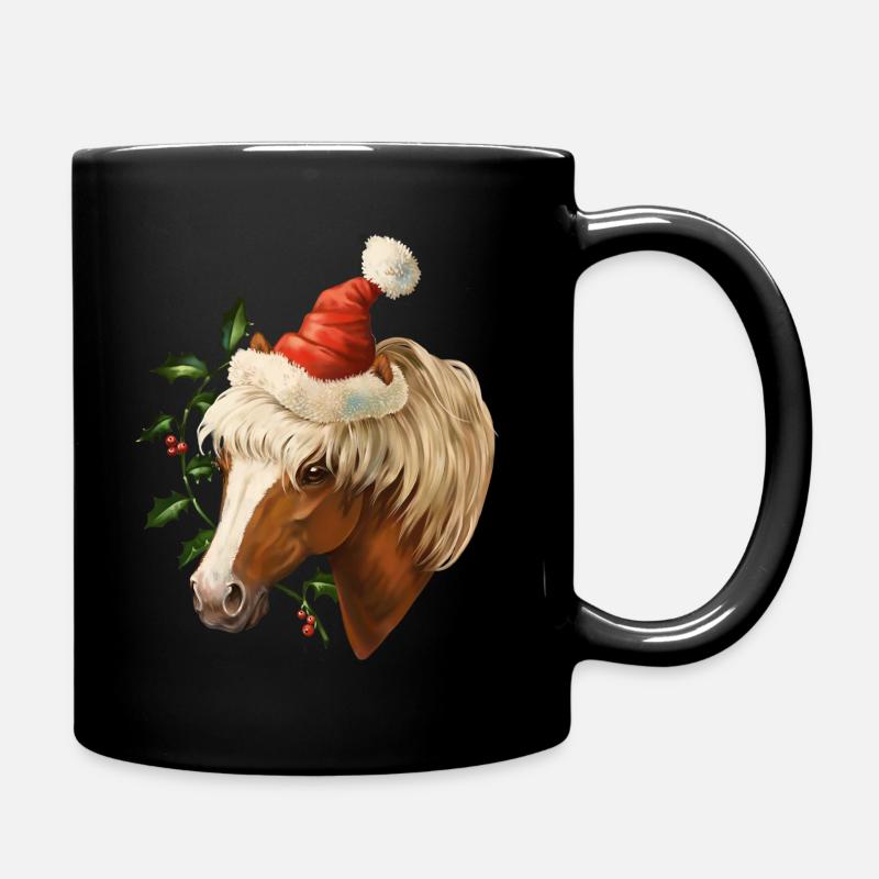 Poney de noël - Mug uni - noir