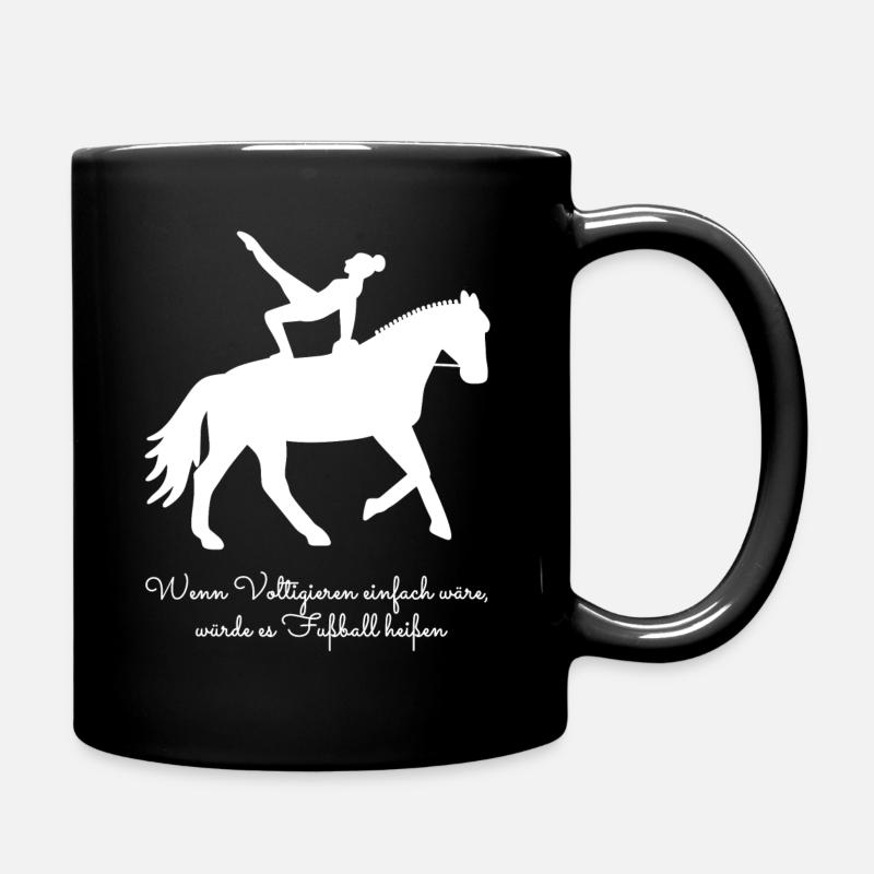 If vaulting were easy - Volti gift idea - Full Colour Mug - black