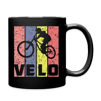 vélo/velo/vélos/t shirt velo/cyclisme/vélo course - Mug uni - noir - Droite
