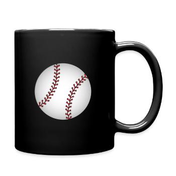 Baseball Ball Sport Sportart Amerika - Tasse einfarbig - Schwarz - Rechts
