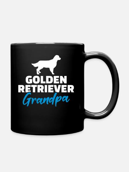 Golden Retriever - Full Colour Mug - black