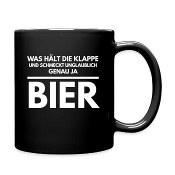 Bier Brauer Brauerei Biere Braumeister Geschenk 29 - Tasse einfarbig - Schwarz - Rechts