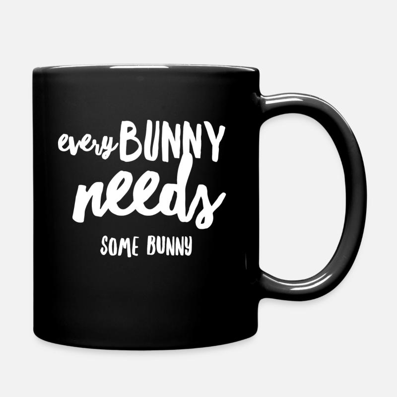 Bunny Bunny Easter Rabbit Gift 13th - Full Colour Mug - black