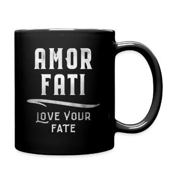 AMOR FATI Stoic Stoic Wisdom Philosophy - Full Colour Mug - black - Right