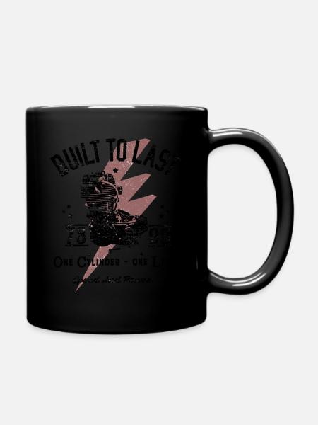 un cylindre un amour monocylindre - Mug uni - noir
