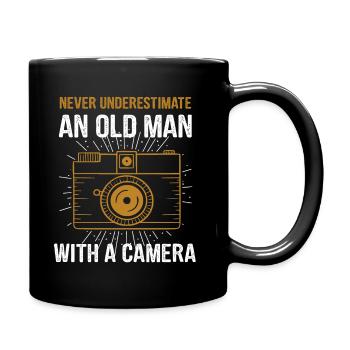 Camera photographer gift - Full Colour Mug - black - Right