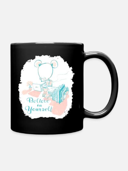 Believe in yourself - Full Colour Mug - black