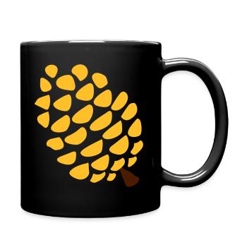 Yoga pomme de pin glande pinéale - Mug uni - noir - Droite