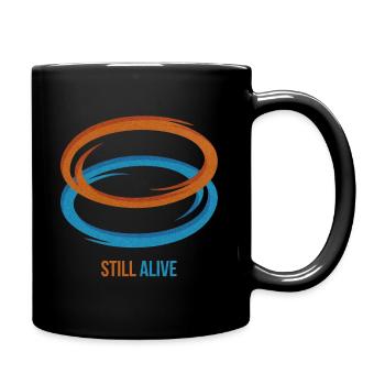 Portal Still Alive T-Shirt - Full Colour Mug - black - Right