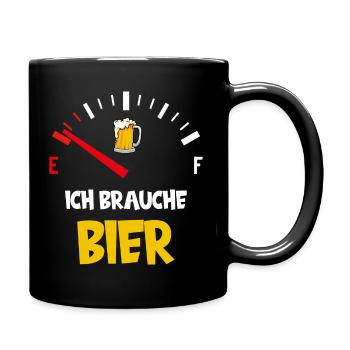 BEER SPEEDOMETER FUEL GAUGE MALLE MALLORCA FATHER'S DAY - Full Colour Mug - black - Right