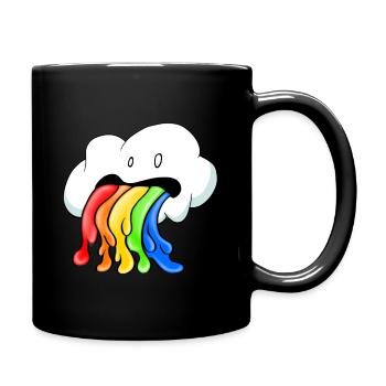 Hangover Cloud - Rainbow - Full Colour Mug - black - Right