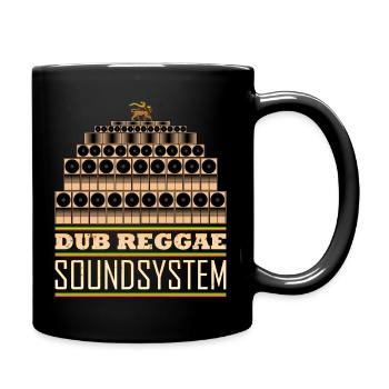 Système de son Dub reggae - Mug uni - noir - Droite