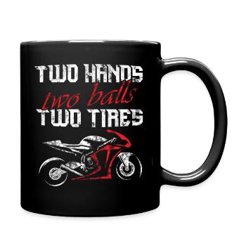 Motorcycle super athlete sportbike racing - Full Colour Mug - black - Right