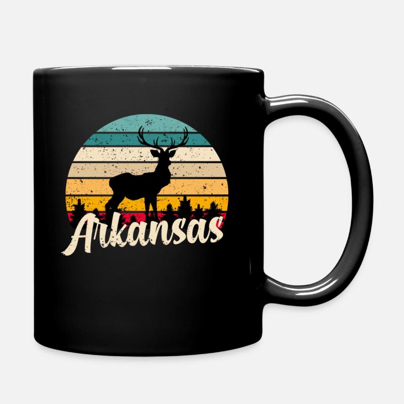 Arkansas - Tasse einfarbig - Schwarz