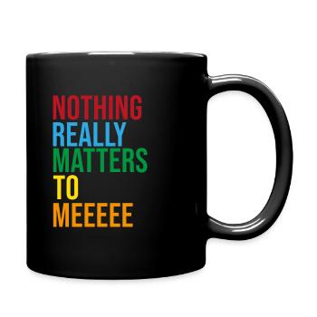bohemian rhapsodie queen paroles arc en ciel - Mug uni - noir - Droite