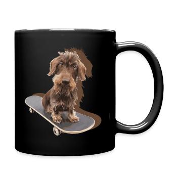 Sweet dachshund wire-haired - wire-haired dachshund - Full Colour Mug - black - Right
