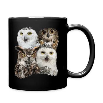 Owls - Full Colour Mug - black - Right