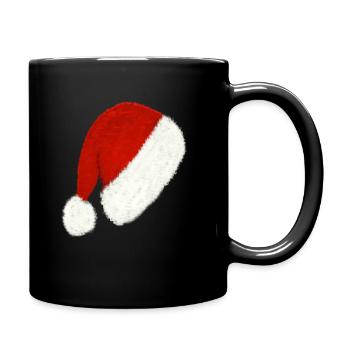 Christmas hat - Full Colour Mug - black - Right