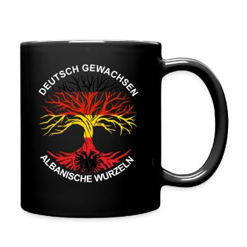 Deutsch Albanisch Deutsch Albaner stolz Geschenk - Tasse einfarbig - Schwarz - Rechts