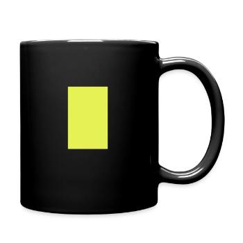 Yellow rectangle - probably the simplest T-shirt - Full Colour Mug - black - Right