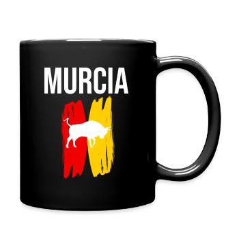 Murcia Gift Spain Murcia Souvenir Bull - Full Colour Mug - black - Right