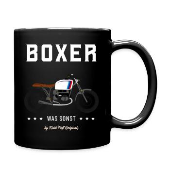 Boxer quoi d'autre - Mug uni - noir - Droite