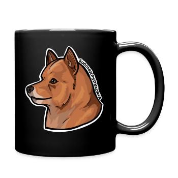 Finnish vertical ear - Full Colour Mug - black - Right