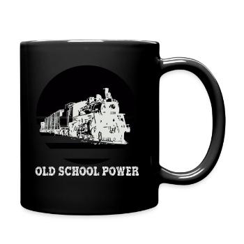 train - Full Colour Mug - black - Right