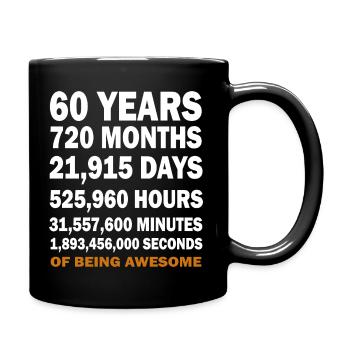 60 Years - Full Colour Mug - black - Right