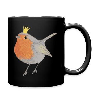 Robin princess - Full Colour Mug - black - Right