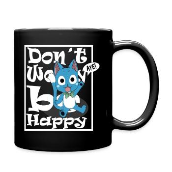 Don´t Worry be Happy Fairy Tale Anime - Tasse einfarbig - Schwarz - Rechts