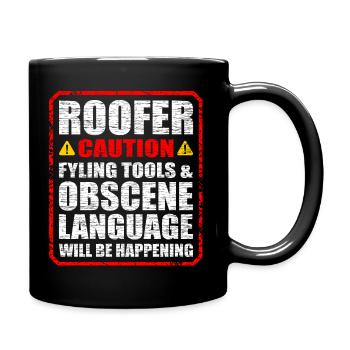 couvreur - Mug uni - noir - Droite