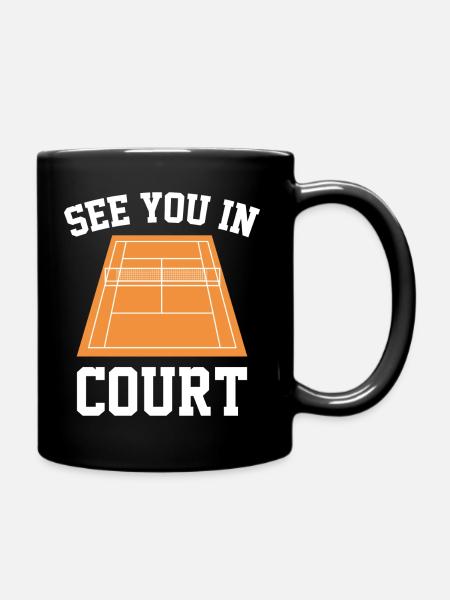 See You In Court - Full Colour Mug - black