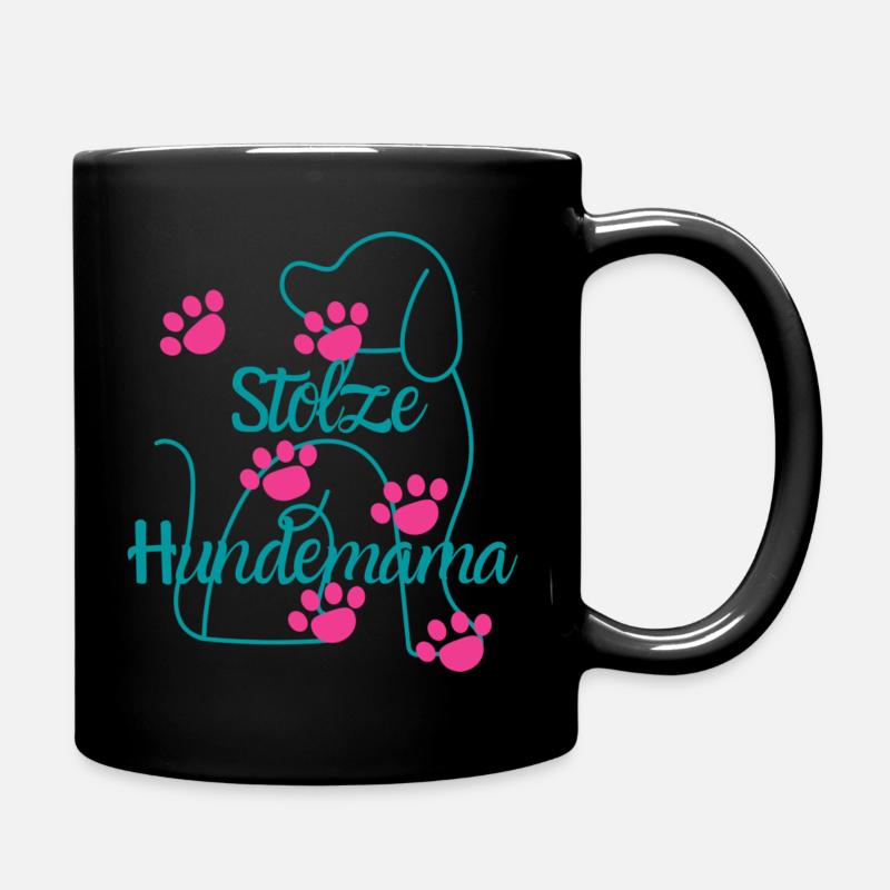 Hundemama - Tasse einfarbig - Schwarz