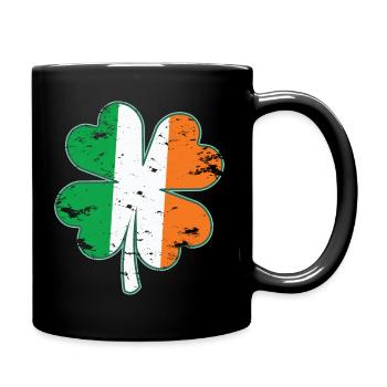 St. Patrick’s Day Gift Shamrock Ireland Flag Irish - Full Colour Mug - black - Right