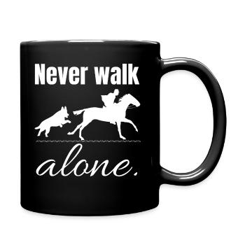 Riding dogs horse gift horse lover - Full Colour Mug - black - Right