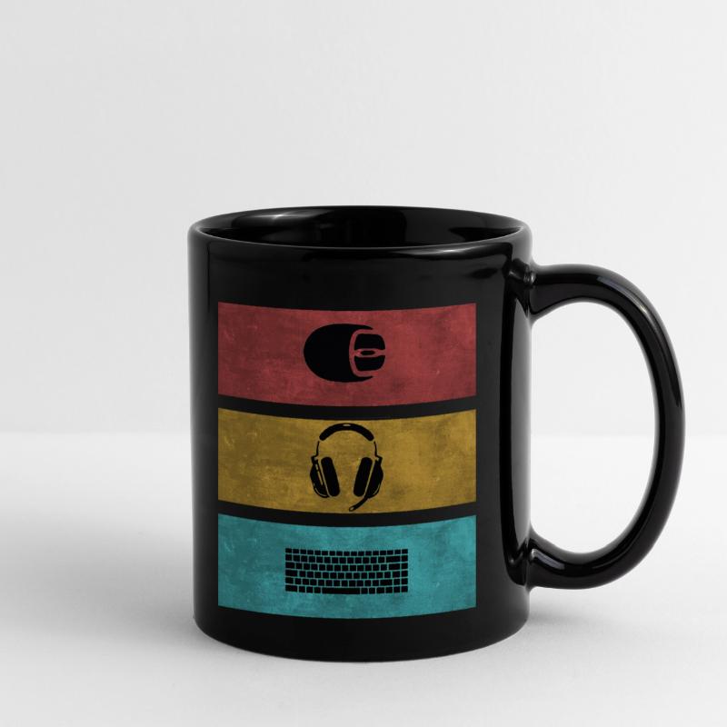 Basic Gamer Setup Programer Headset Souris Clavier Mug uni