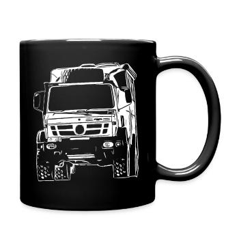 Unimog, véhicule utilitaire, camion, Unimog 406, tracteur - Mug uni - noir - Droite