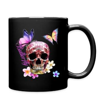Butterfly - Full Colour Mug - black - Right