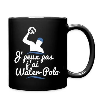 J'peux pas j'ai water-polo - Mug uni - noir - Droite