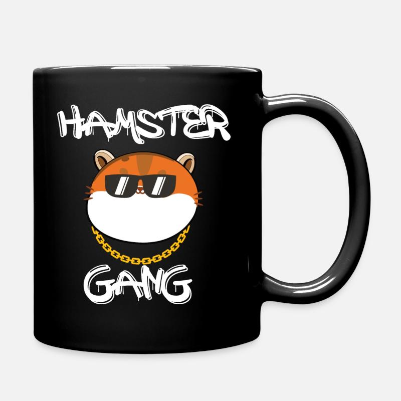 Hamster Gang - Tasse einfarbig - Schwarz