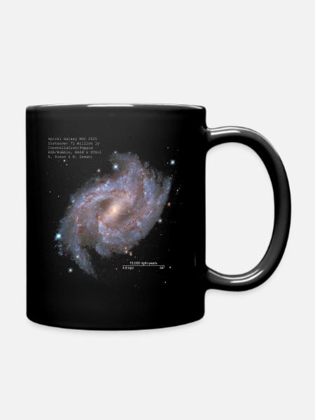 Galaxie spirale NG2525 - Mug uni - noir