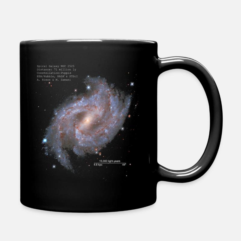 Spiral galaxy NG2525 - Full Colour Mug - black