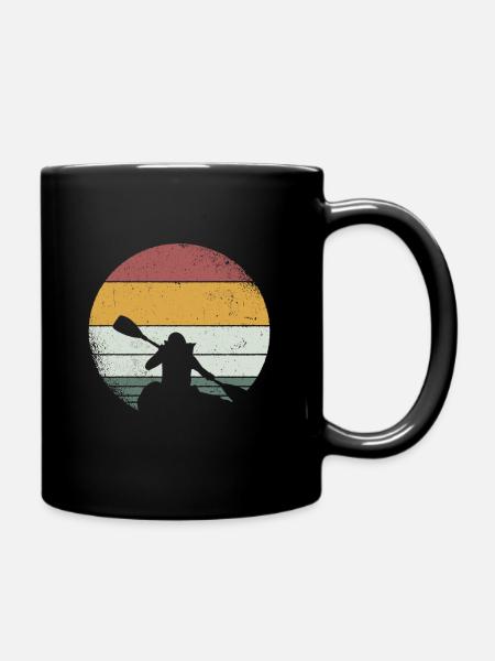 Canoë-kayak canoë-kayak kayak kayak paddle - Mug uni - noir