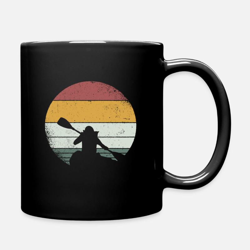 Canoë-kayak canoë-kayak kayak kayak paddle - Mug uni - noir